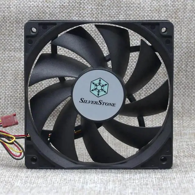 Alt view image 3 of 5 - SILVERSTONE S1202512SLN-3M 12V 0.18A 12 cm ultra-quiet AP121 chassis cooling fan