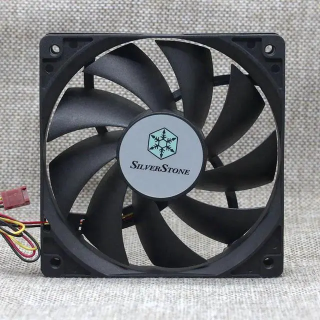Alt view image 4 of 5 - SILVERSTONE S1202512SLN-3M 12V 0.18A 12 cm ultra-quiet AP121 chassis cooling fan