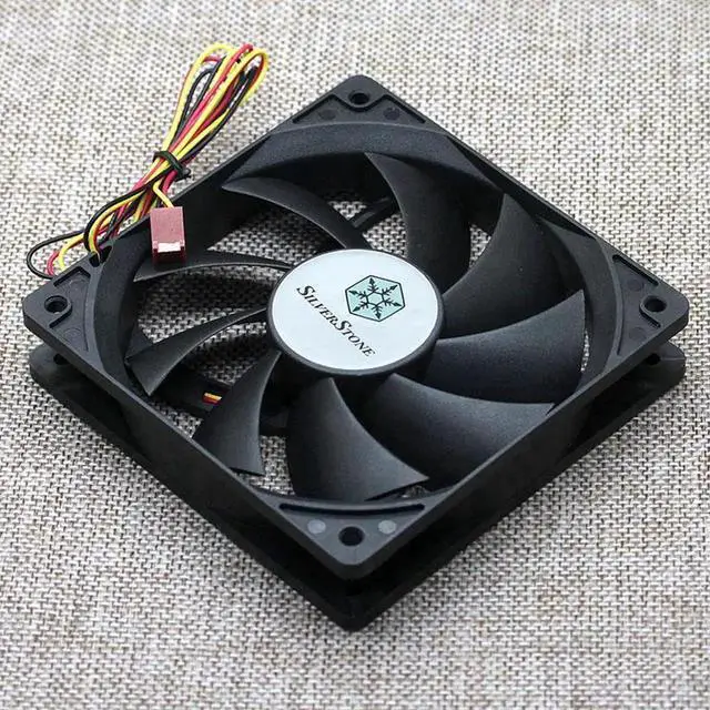 Alt view image 5 of 5 - SILVERSTONE S1202512SLN-3M 12V 0.18A 12 cm ultra-quiet AP121 chassis cooling fan