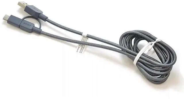Alt view image 4 of 4 - S O- N Y 2-in-1 Type-C data cable Charging Data cable Universal USB-C port device Android mobile phone slow charge