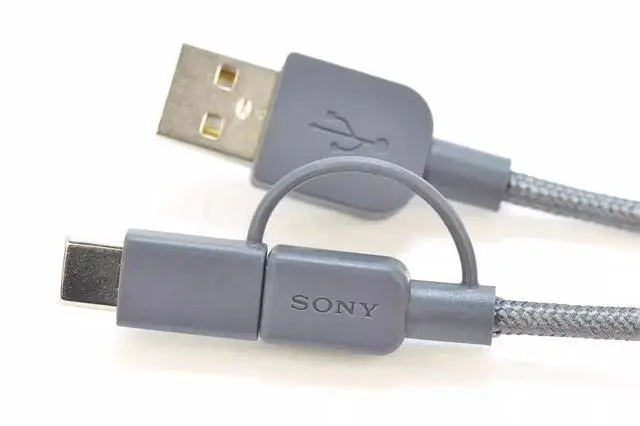 Alt view image 3 of 4 - S O- N Y 2-in-1 Type-C data cable Charging Data cable Universal USB-C port device Android mobile phone slow charge