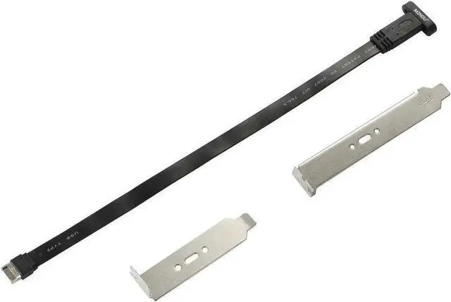 Alt view image 2 of 5 - USB 3.1 Type C Front Panel Header Extension Cable cm, USB 3.1 Type E to USB 3.1 Type C Cable,Gen 2 10 Gbps Internal Adapter Cable,with Mount Screw (26cm)