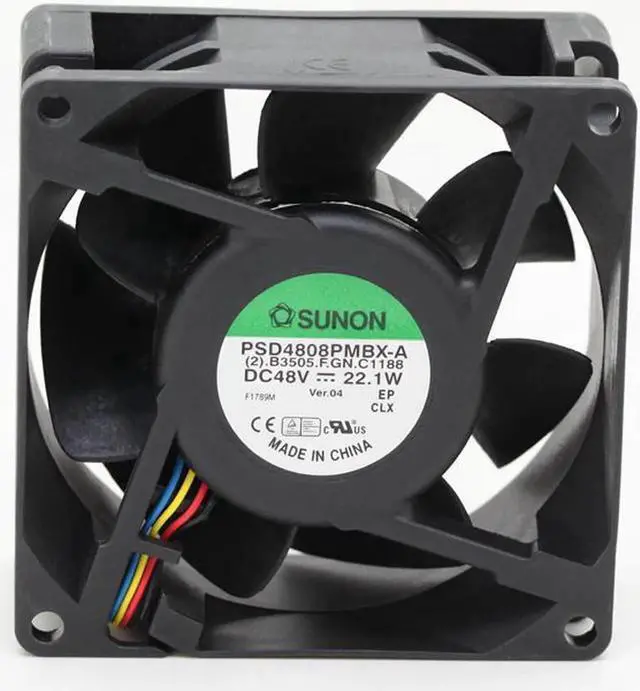 Alt view image 2 of 6 - SUNON PSD4808PMBX-A 80*80*38MM 8038 8cm DC 48V 22.1W Server Square inverter axial cooling Fans case cooler