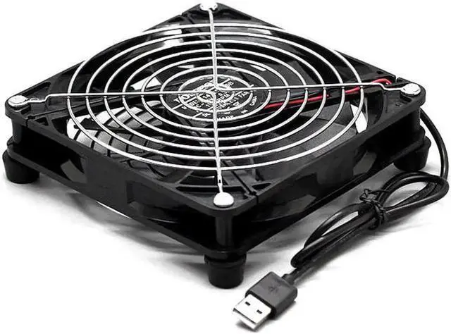 Alt view image 2 of 4 - AC66U B1 USB Router Heat Dissipation 14CM 5V Silent Desktop Fan Double Ball Bearing