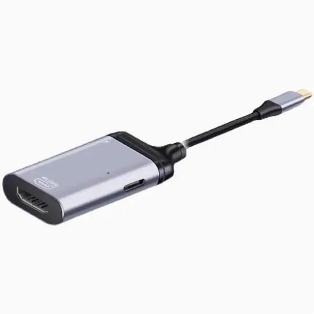 Alt view image 2 of 3 - typec to hdmi/VGA/DP/ network port lightning 3 male converter female projection screen display HD cable TYPE-C TO RJ45