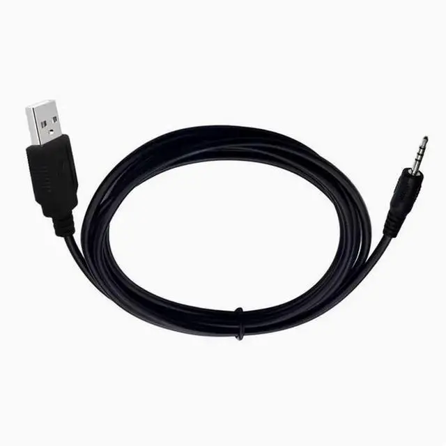 Alt view image 4 of 5 - Bluetooth headphone charging cable USB to 2.5MM male MP3/MP4 download/charging/audio conversion data cable 1m