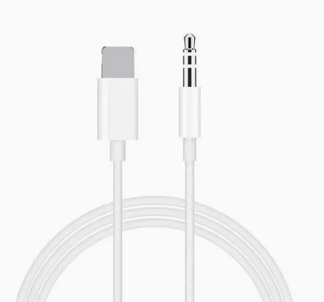 Main image of lightning to3.5 AUX Audio cable for iPhone car audio adapters 1M