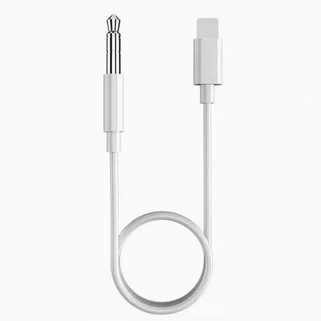 Alt view image 2 of 2 - lightning to3.5 AUX Audio cable for iPhone car audio adapters 1M