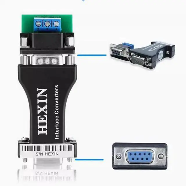 Alt view image 4 of 4 - HEXIN Passive RS232 TO RS485 interface converter 232 TO 485 adapter bidirectional adapter