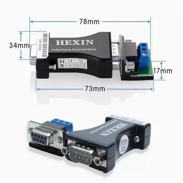Alt view image 2 of 4 - HEXIN Passive RS232 TO RS485 interface converter 232 TO 485 adapter bidirectional adapter