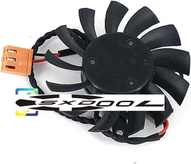 Alt view image 3 of 3 - EVERFLOW T055010SH 5V 0.40A diameter 45mm hole pitch 27*35*35MM graphics card fan