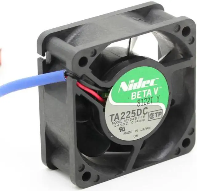 Alt view image 3 of 6 - NIDEC TA225DC M33497-16 6025 60mm 6cm DC 24V 0.14A server inverter axial cooling NIDEC TA225DC M33497-16 6025 60mm 6cm DC 24V 0.14A server inverter axial cooling fan