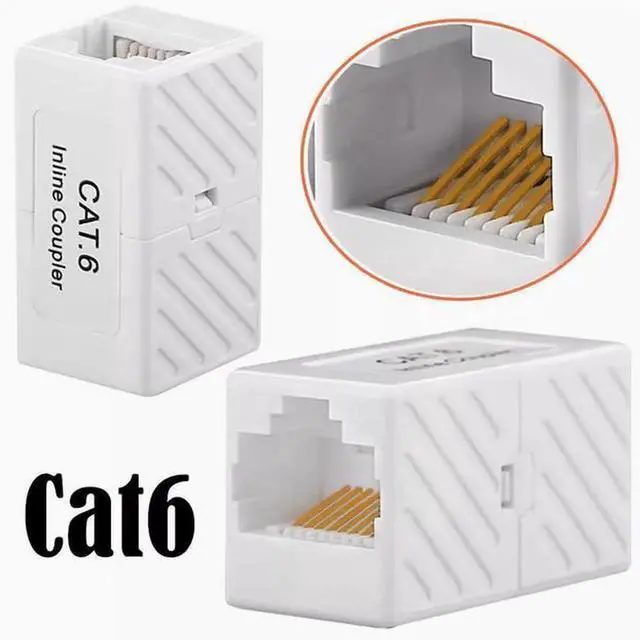 Main image of CAT6A Class 6 Super Class 6 Shielded interconnection network Straight connector RJ45 Network cable extender interconnection cat6 Plastic shell