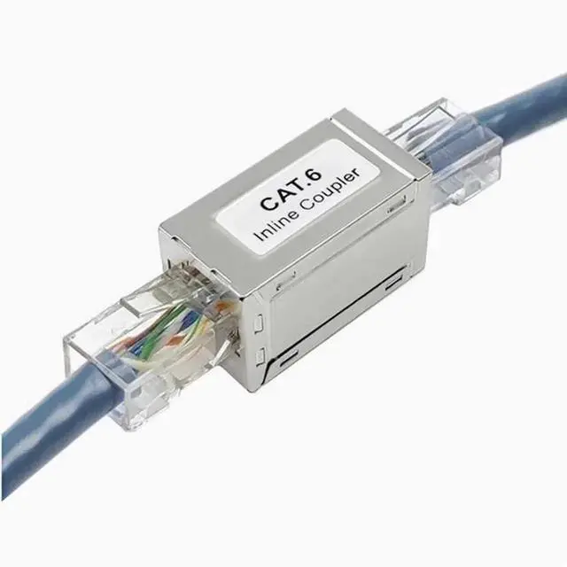 Alt view image 2 of 2 - CAT6A Class 6 Super Class 6 Shielded interconnection network Straight connector RJ45 Network cable extender interconnection cat6 Plastic shell