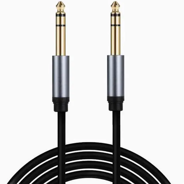 Main image of 6.35 male to male three core dual channel stereo noise cancellation mono electric box sound mixer Guitar 6.5mm audio cable 1.8 m