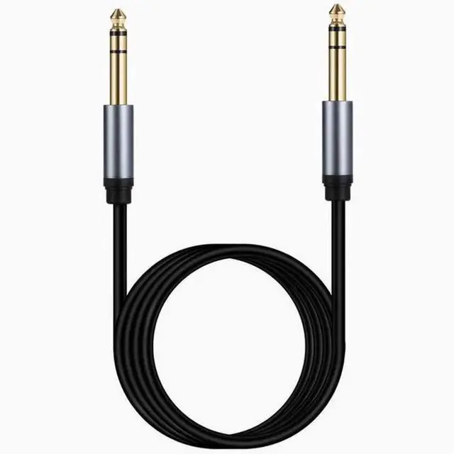 Alt view image 3 of 4 - 6.35 male to male three core dual channel stereo noise cancellation mono electric box sound mixer Guitar 6.5mm audio cable 1.8 m