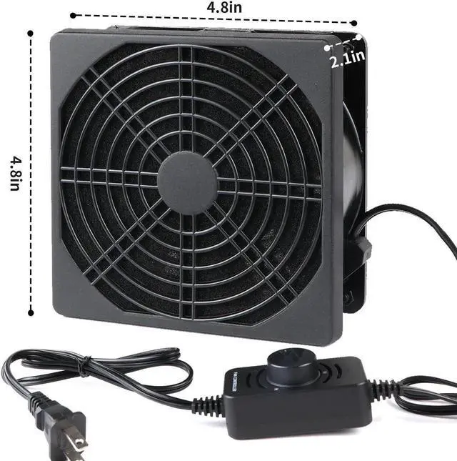 Alt view image 4 of 6 - 120V Solder Smoker Absorber Remover Fume Extractor Smoke Prevention DIY Working Cooling Fan Soldering with spare Carbon filter SXDOOL SXD12038B1LM