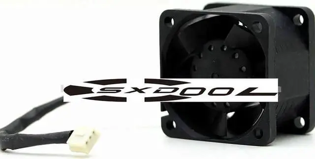 Alt view image 2 of 4 - NEW AVC 4028 DB04028B12M-189 12V 0.45A 4cm three-wire server chassis fan