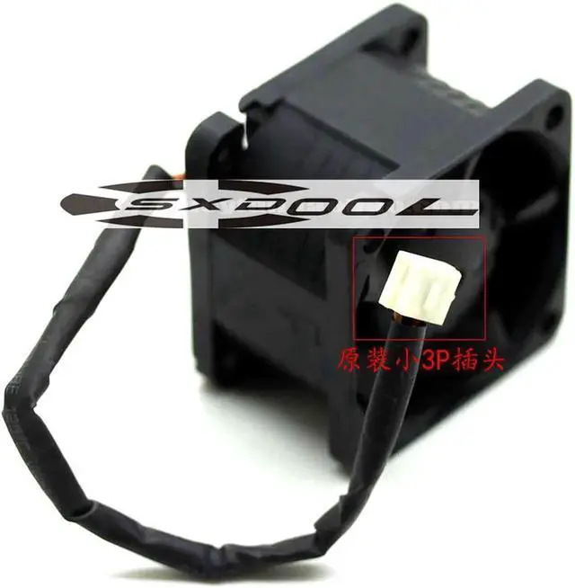 Alt view image 4 of 4 - NEW AVC 4028 DB04028B12M-189 12V 0.45A 4cm three-wire server chassis fan