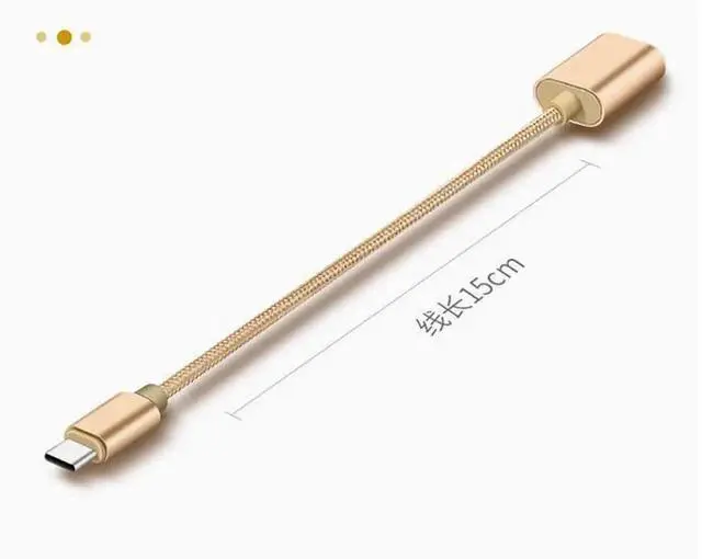 Alt view image 2 of 5 - type-c OTG adapter TYPE-C to USB 2.0 female data cable adapter 0.15 m