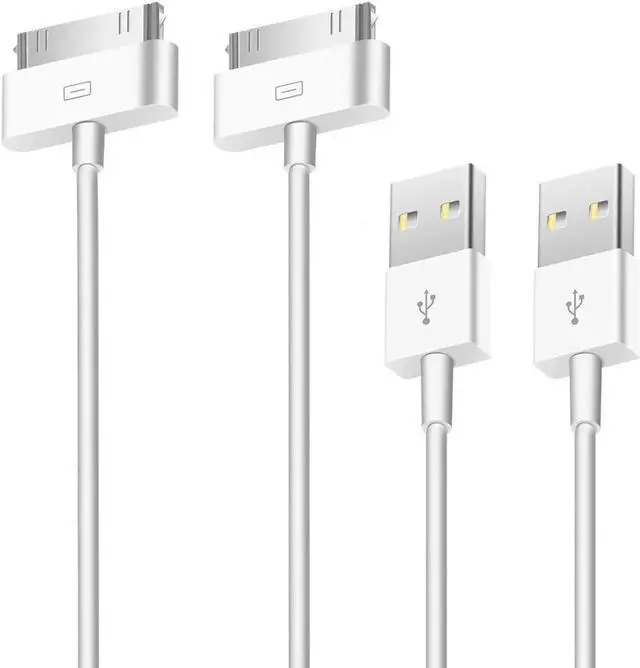 Main image of 2pcs 30 Pin USB Sync Charging Cable Cord Replacement for Old Apple iPhone 4/4S 3G/3GS iPad 1/2/3 iPod Nano/iPod Touch