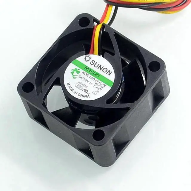 Alt view image 3 of 6 - Original SUNON KDE1204PKVX DC12V 1.4W 40*40*20mm 3-pin 4020 4 cm silent fan