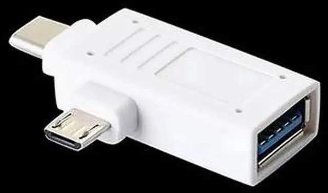 Alt view image 3 of 5 - USB3.0 Type-c OTG adapter type-c micro 2-in-1 Universal adapter for mobile USB flash drive 2PACK