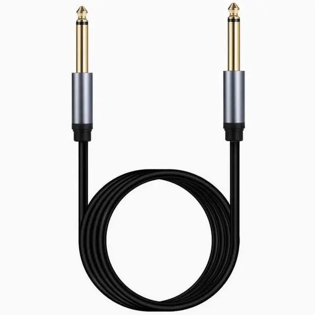 Alt view image 2 of 3 - 6.35 male to male three core mono stereo noise cancellation MONO electric box sound mixer Guitar 6.5mm audio cable