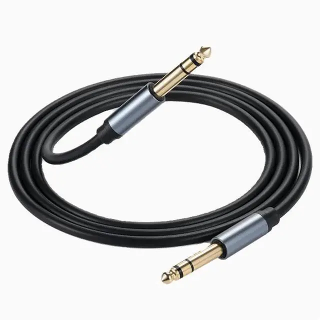 Main image of 6.35 male to male three core mono stereo noise cancellation MONO electric box sound mixer Guitar 6.5mm audio cable