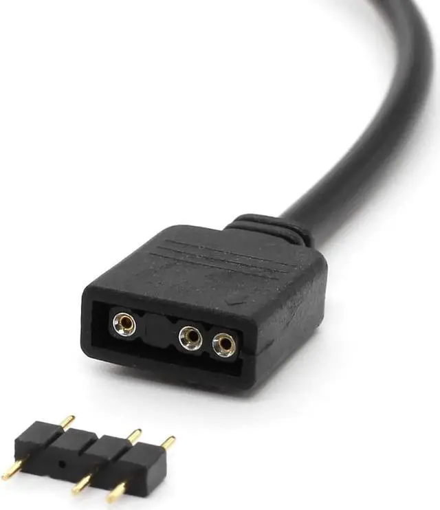 Alt view image 5 of 7 - ARGB Splitter Cable, 5V 3 Pin Addressable RGB Splitter Cable with SM 3 Pin Male Connector for Computer Chassis, 1 to Dual ARGB Cable, 11.8 Inches, 2 Pack (1 to 2 ARGB Spliter Cable (Male))