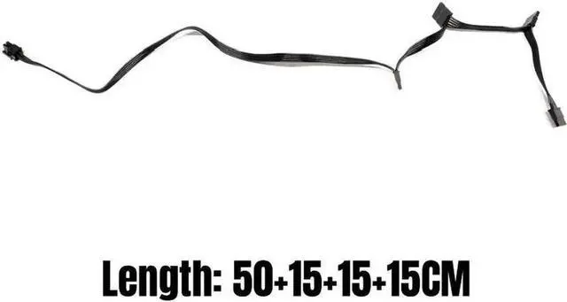 Alt view image 3 of 6 - Original Seasonic 4 SATA Straight HDD SSD Power Cable for Sea-sonic FOCUS PLUS 1000W 850W 750W 650W 550W GOLD Modular Power Unit