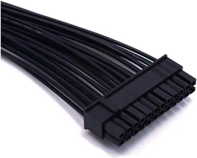 Alt view image 6 of 6 - 24Pin Dual PSU Power Extension Cable PC Three Power Supply Synchronization Cable Connector 12.6 Inches / 32cm