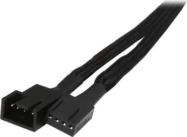 Main image of Silverstone All Black Sleeved PWM Fan Power Extension Cable (CPF03)