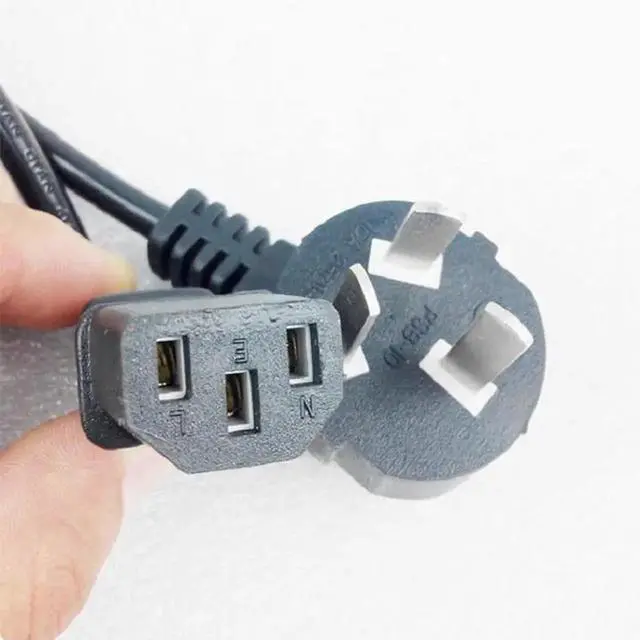 Alt view image 3 of 5 - High quality copper core triangle plug computer host monitor adapter power cord
