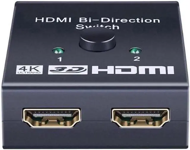 Alt view image 3 of 6 - HDMI Bi-Direction Switch 4K 1x2/2x1 HDMI-compatible Switcher 2 in1 Out for PS4/3 TV Box Switcher Adapter