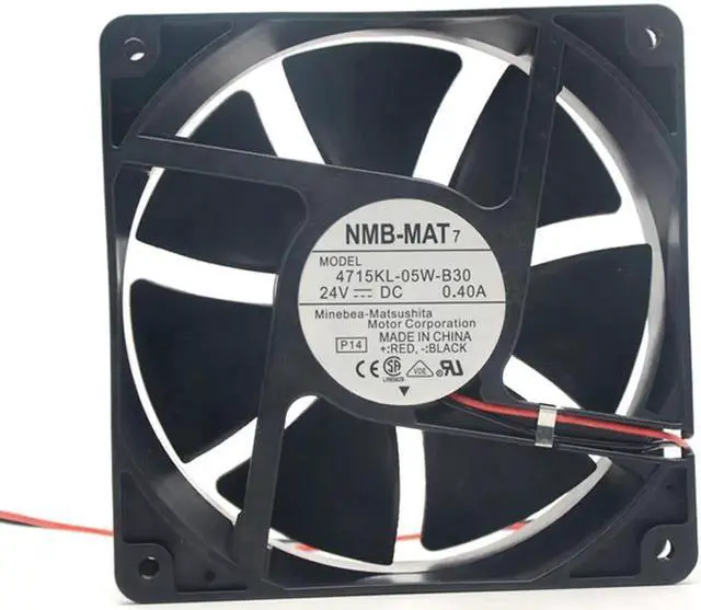 Main image of NMB-MAT7 4715KL-05W-B30 12cm 12038 24V 0.4A 3300RPM 120CFM ball bearing cooling fan