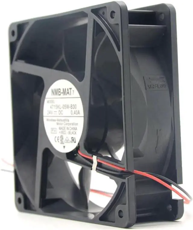 Alt view image 3 of 5 - NMB-MAT7 4715KL-05W-B30 12cm 12038 24V 0.4A 3300RPM 120CFM ball bearing cooling fan