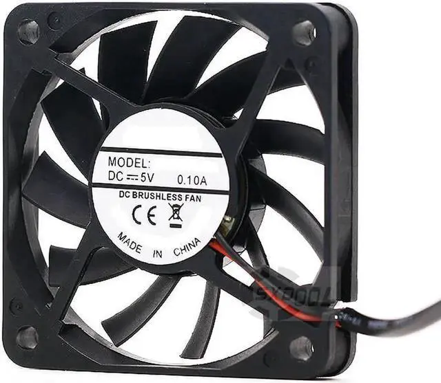 Alt view image 5 of 5 - 5V ultra-quiet 6CM ultra-thin USB interface, router, power cat, light cat, cooling fan 6010 0.10A 16CFM double ball Backpacking, camping tents to ventilate heat, carry a lightweight fan with you