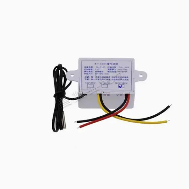 Alt view image 3 of 4 - Digital temperature controller XH-W3001 Microcomputer temperature controller Intelligent electronic controller switch 12V/120w