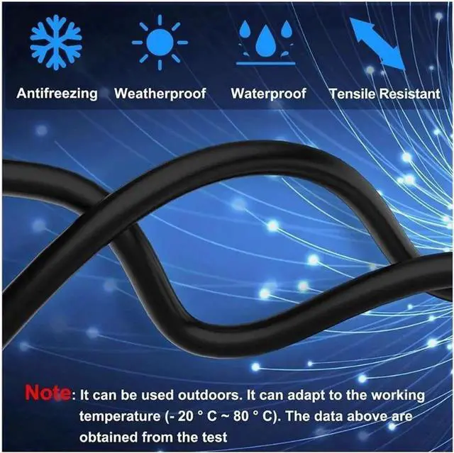 Alt view image 7 of 7 - Cat 8 Ethernet Cable 82 ft. Shielded 26AWG Lastest 40Gbps 2000Mhz SFTP Patch Cord Heavy Duty High Speed Cat8 LAN Network RJ45 Cable- in Wall Outdoor Weatherproof Rated for Router Modem Gaming 82 ft.