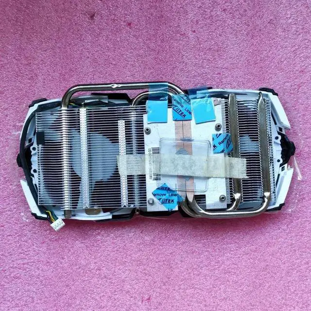 Main image of FOR Radiator Cooler for RX580 RX570 Graphics Card Cooler Two Heat Pipes Pitch 53X53MM Compatible RX480 RX470