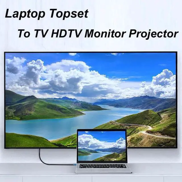 Alt view image 7 of 7 - 6.6ft 8K@60Hz 4k/2K/1080p HDMI-compatible Male To HDMI Male V2.1 SDR HDR Ultra HD UHD Cable For Laptops Monitor Projector, 2-PACK, 6.6FT