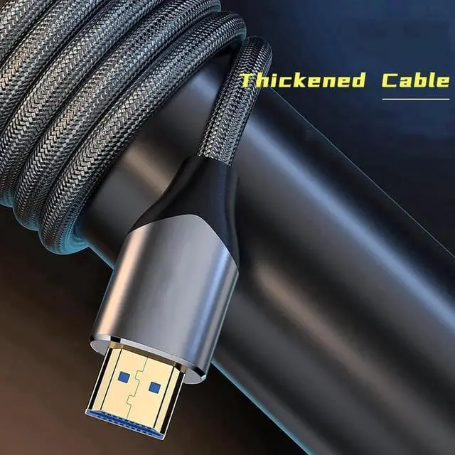 Alt view image 6 of 7 - 2PCS 8K HDMI 2.1 Cable 3.3ft,Certified 48Gbps Ultra High Speed HDMI Cable 8K60Hz, 4K120Hz eARC DTS:X HDR10+ HDCP 2.2&2.3 3D D.olby Atmos Compatible with Mac Gaming PC Soundbar PS5 Xbox