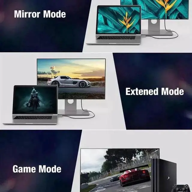 Alt view image 6 of 7 - 8K HDMI Cable 2.1 3.3FT,Slim 48Gbps High Speed HDMI Braided Cord-4K@120Hz 144Hz 8K@60Hz, HDCP 2.2&2.3, Dynamic HDR,eARC,DTS:X,RTX 3090,Dolby Compatible with Roku TV/HDTV/PS5/Blu-ray