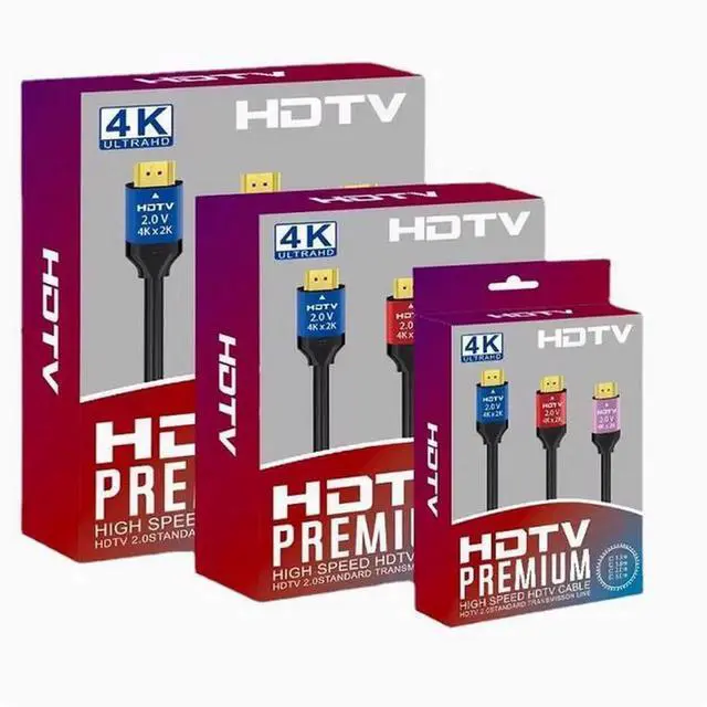 Alt view image 4 of 5 - 2.0V 2K*4K HDMI computer monitor HD data cable HDTV TV projection monitoring project connection