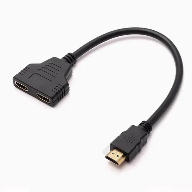 Main image of 0.25m HDMI one minute two into two out of 1080P multi-screen switch of different displays