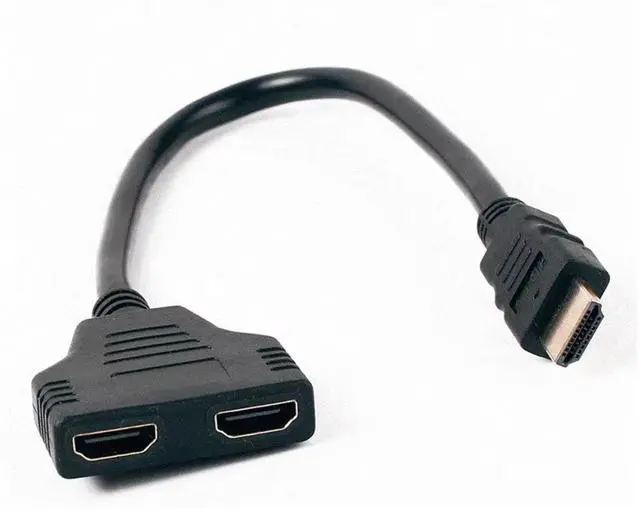 Alt view image 3 of 4 - 0.25m HDMI one minute two into two out of 1080P multi-screen switch of different displays