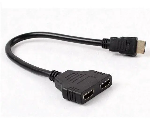 Alt view image 4 of 4 - 0.25m HDMI one minute two into two out of 1080P multi-screen switch of different displays