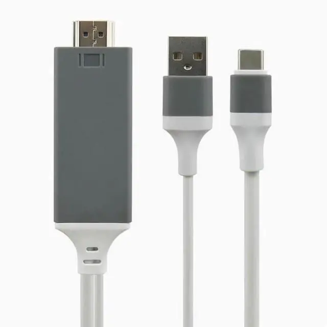 Main image of Mobile phone to TV with the same screen cable Computer cable typec to HDMI video converter usb projection cable White
