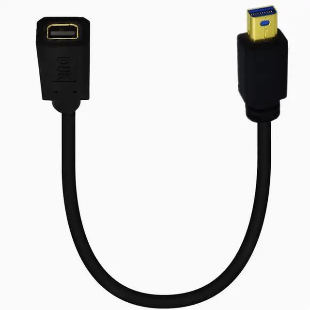 Main image of Gold plated 1.4 Mini DP male to female extension cable 8K Elbow Mini DisplayPort HD cable Straight